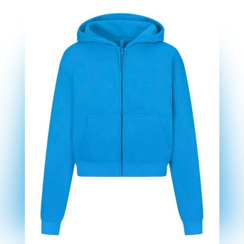 SKIMS French Terry Zip Up. Mykonos/ size XL